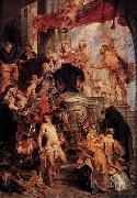 Peter Paul Rubens Virgin and Child Enthroned with Saints painting